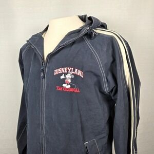 VTG Disneyland Resort Hooded Jacket Size Medium Embroidered Original Mickey 1955